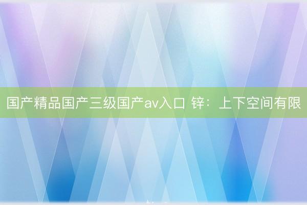 国产精品国产三级国产av入口 锌：上下空间有限